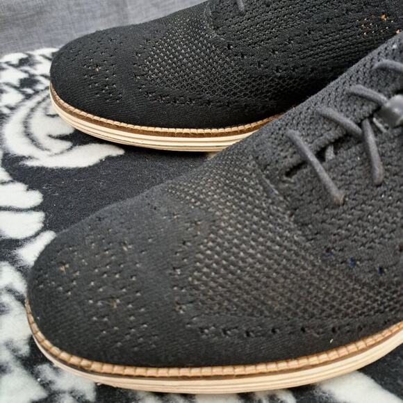 Cole Haan Shoes Mens Size 11 M ØriginalGrand Wingtip Oxford Black - Picture 8 of 11